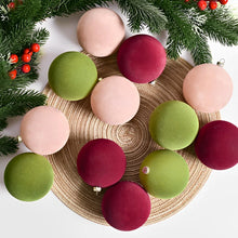 24-Piece Velvet Christmas Ornaments Set