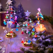 Illuminated Electroplated Iron Christmas Tree Night Light